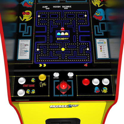 Arcade1Up Pac-Man Deluxe Arcade Gaming Cabinet, 14 Classic Games