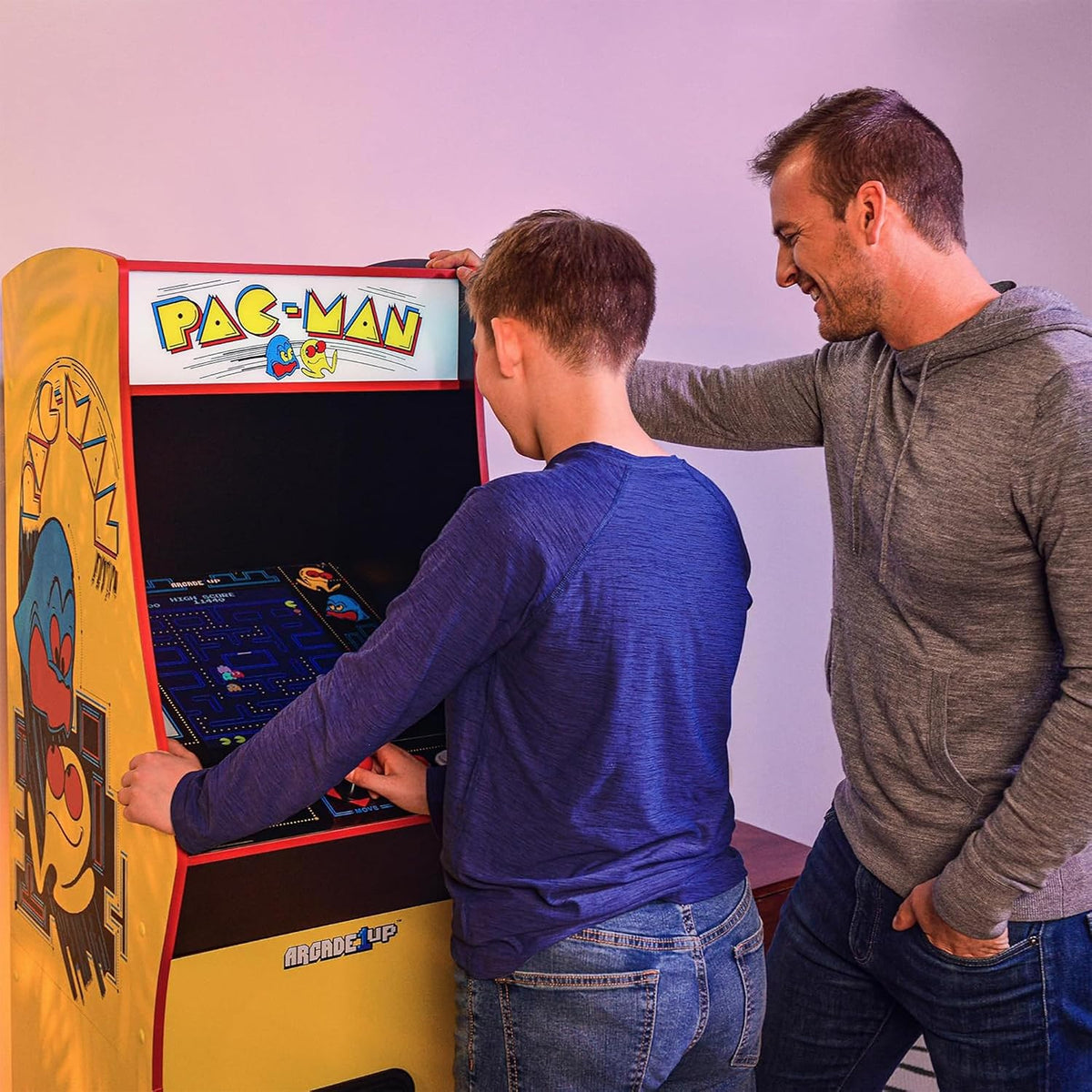 Arcade1Up Pac-Man Deluxe Arcade Gaming Cabinet, 14 Classic Games