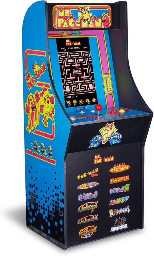 Arcade1Up Ms. Pac-Man Classic SE Arcade Machine, 13 Classic Games