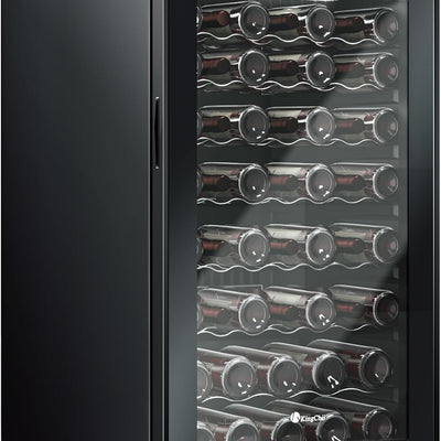 52 Bottle Wine Cooler Refrigerator - Intelligent Digital Control Wine Fridge, Low Noise Operation, Freestanding Wine Refrigerator for Kitchen and Home