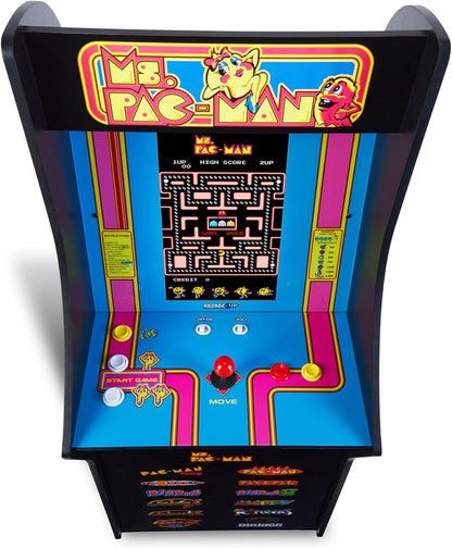 Arcade1Up Ms. Pac-Man Classic SE Arcade Machine, 13 Classic Games
