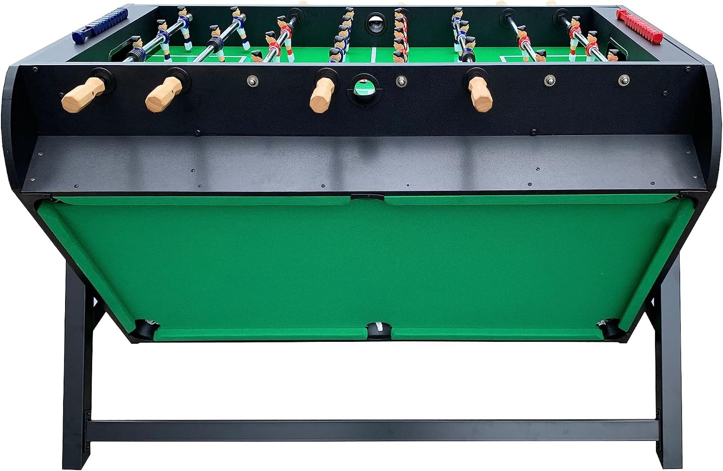Triplex 55″ Telescopic Rods 3-In-1 Swivel Multi Game Table – Foosball, Pool/Billiards & Air Hockey