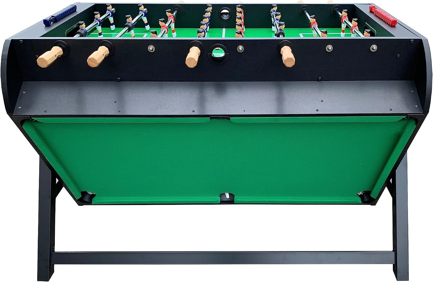 Triplex 55″ Telescopic Rods 3-In-1 Swivel Multi Game Table – Foosball, Pool/Billiards & Air Hockey