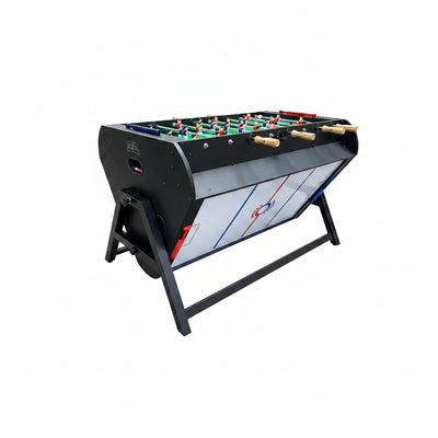 Triplex 55″ Telescopic Rods 3-In-1 Swivel Multi Game Table – Foosball, Pool/Billiards & Air Hockey