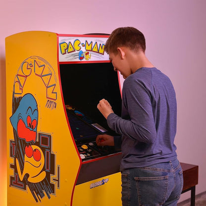 Arcade1Up Pac-Man Deluxe Arcade Gaming Cabinet, 14 Classic Games