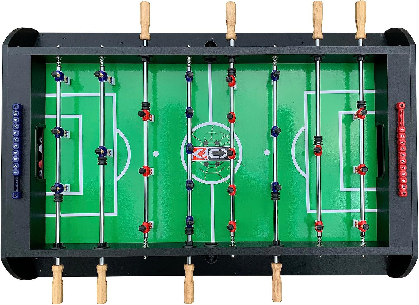 Triplex 55″ Telescopic Rods 3-In-1 Swivel Multi Game Table – Foosball, Pool/Billiards & Air Hockey